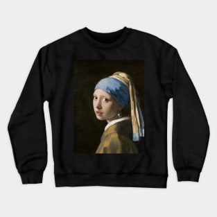 The Girl with a Pearl Earring by Johannes Vermeer (1665) Crewneck Sweatshirt